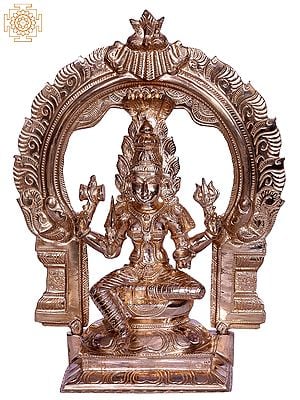 10" Hindu Goddess Of Rain Mariamman With Arch