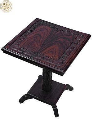 13" Wooden Rectangular Furnished Table Stand | Made In India
