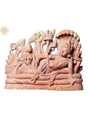 9" Hindu God Anantasayana Vishnu On Sheshnag