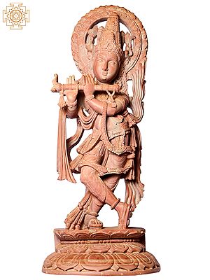 20" God Shri Krishna Playing Flute Standing