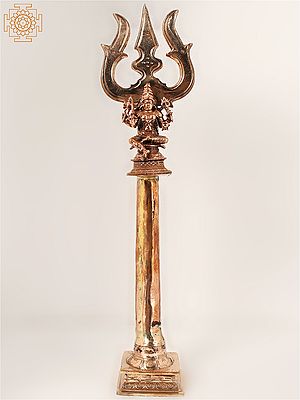 16" Goddess Mariamman on Trishul stand