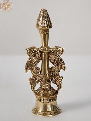 5" Brass Peacock Design Ritual Bell