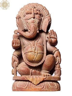 5" Small Sitting Four Armed Lord Ganesha