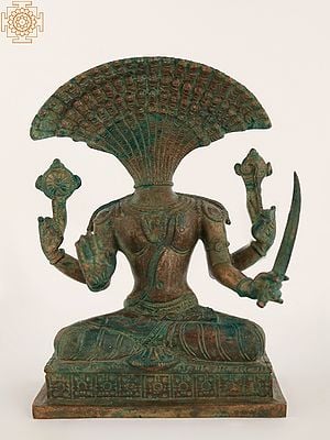 5" Bronze Maharshi Patanjali - Avatara of Sheshnag