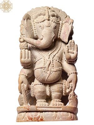 4" Small Standing Four Armed Lord Ganesha