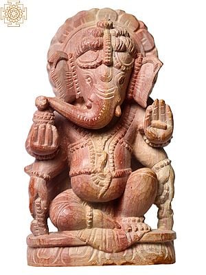 3" Small Sitting Chaturbhuja Lord Ganesha
