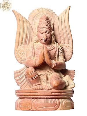 4" Small Sitting Garuda in Namaskar Mudra