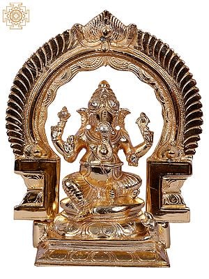 8" Hindu Lord Ganesha With Arch