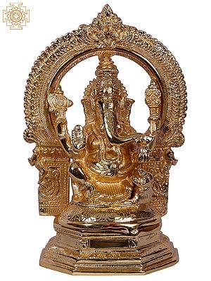 9" Hindu Lord Ganesha With Arch