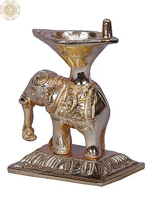 3" Small Elephant Lamp | Brass | Gold Plated