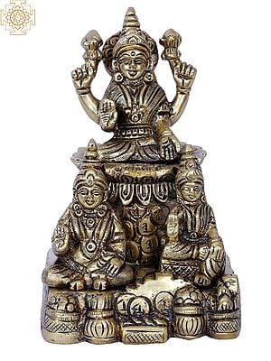 Lakshmi With Kubera | Brass Sculpture
