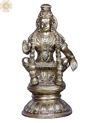 God Ayyappan Seated His Throne | Brass
