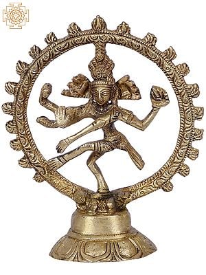 5'' Shiva Tandava Nataraja Brass Figurine