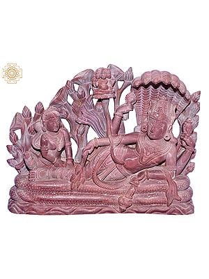 Anantasayana Vishnu With Lakshmi Brahma | Stone Statue