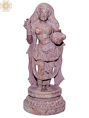 20" Goddess Radha  Standing On Pedestal