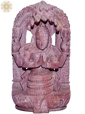 12" Hindu Goddess Adishesha Patanjali | Orissa Stone