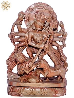 Goddess Durga Kills Mahishasura | Stone Statue