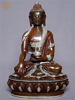 9" Shakyamuni Buddha Copper Idol from Nepal