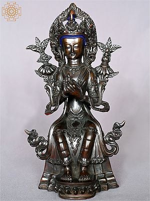 10" Buddhist Deity Goddess Maitreya Buddha - The Future Buddha