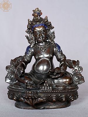 6" Kubera Copper Statue - The Tibetan Buddhist God of Wealth