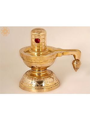 4" Brass Shiva Linga | Handmade | Made In India