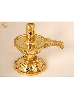 8" Brass Shiva Linga | Handmade | Made In India