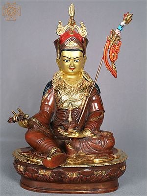 13'' Deity Padmasambhava With Weapon | Nepalese Handicrafts