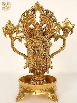 11" Tirupati Balaji Lamp in Brass