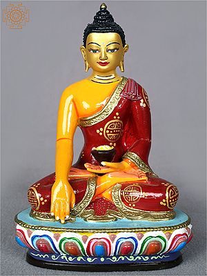 5" Colorful Shakyamuni Buddha from Nepal