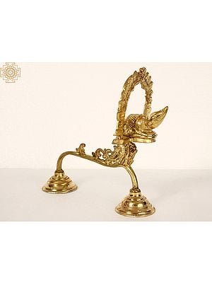 10" Incense Burner With Handle In Brass | Handmade | Made In India