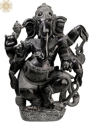 14" Six Hands Dancing Ganesha