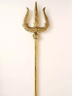 Large Size Lord Shiva's Trident in Brass