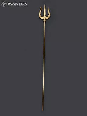 Large Size Lord Shiva's Trident in Brass