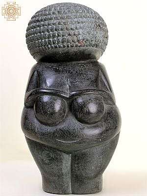 5" The Venus of Willendorf | Black Stone Statue
