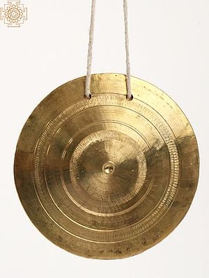 Flat Bronze Gong | Traditional Musical Instrument