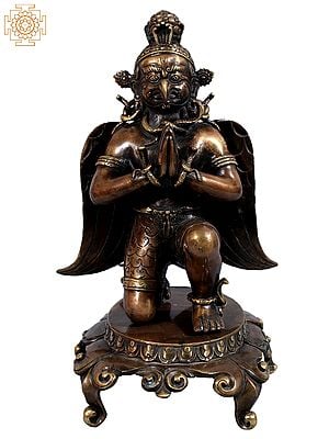 13" Sitting Garuda in Namaskar Mudra