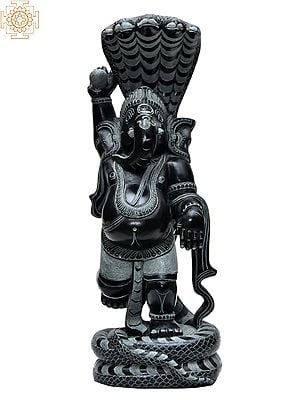 12" Lord Ganesha with Serpent