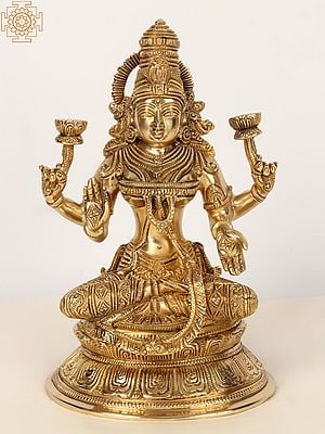 Superfine Goddess Of Wealth Lakshmi | Brass
