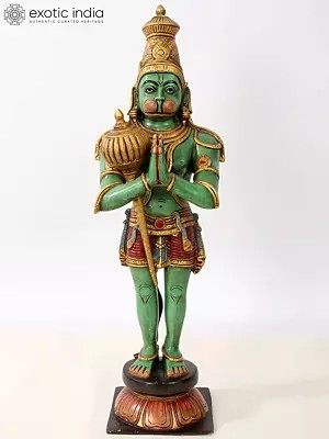21'' Lord Hanuman In Anjali Mudra | Brass
