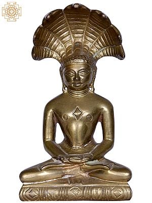 5'' Lord Mahavira With Protecting Sheshnag | Bronze