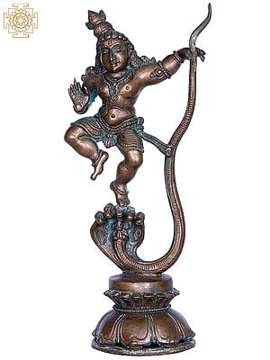 7'' Hindu Bala Kalinga Krishna | Bronze