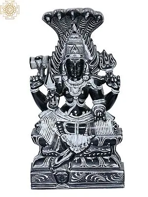 12" Sri Devi Karumariamman Stone Statue