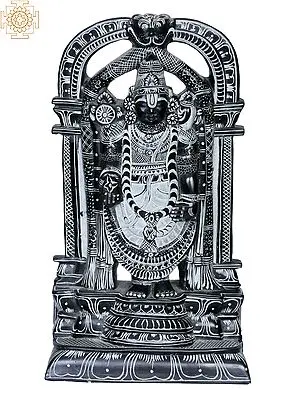 Lord Venkateshwara Deity Sculpture (11 Inch)