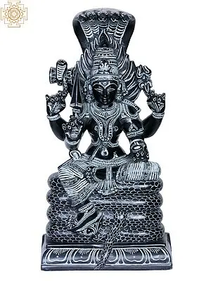 Devi Karumariamman Stone Sculpture - 12 Inches