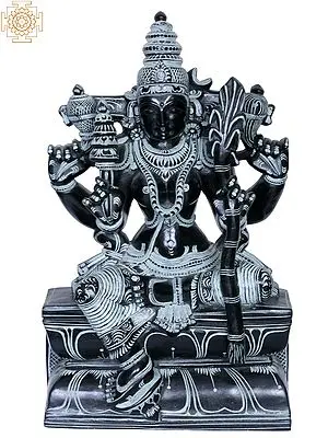 12" Goddess Rajarajeshwari Stone Statue
