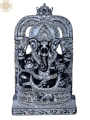 Lord Ganapati Statue: Seated Divine Sculpture (10 Inches)