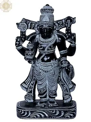 8" Sculpture of Lord Dhanvantari: God of Medicine & Healing