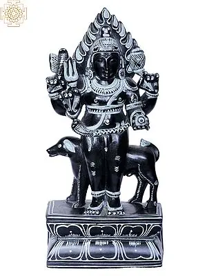 Fierce Bhairava Form of Lord Shiva Statue