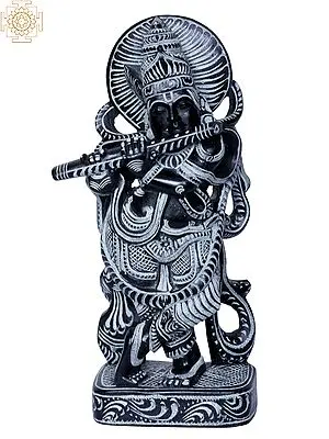 Divine Lord Krishna Flute Player Statue