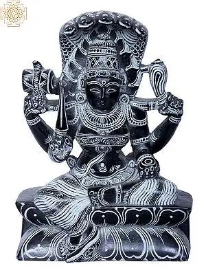 Devi Karumariamman Stone Sculpture with Cobra Hood